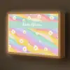 Madeliefjes - Kleurrijk - Pastel Light Box met batterij (Wandlamp kind) middel -z3d_website