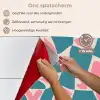 Blauw - Vlakken - Patroon - Hartjes keuken achterwand spatscherm klein 900 -spatscherm_NL