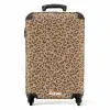 Dieren print panter bruin NBS - Handbagage koffer - Kinderen Unisex middel -productfoto_recht