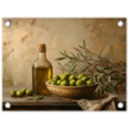 Olijven - Stilleven - Vintage tuinposter los doek klein -3d