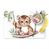 Tijger - Dier - Kinderen - Jungle - Kinderkamer - Babykamer Placemat vinyl groot -zzzproduct_Kitchenyeah-website