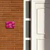 Roze rozen - Sierlijk Naambord Rechthoek middel -sfeer3-rechthoek-S