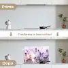 Lavendel Lichtspel keuken achterwand spatscherm klein -voor_na_IT