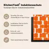 Patroon - Retro - Oranje Inductie beschermer vinyl 3mm middel 274 -tsfeer2_DE