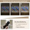 Bloemen - Patroon - Blauw Light Box met batterij (Wandlamp kind) middel -USP_dimbaarNL