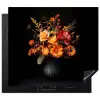 Herfst - Boeket - Oranje Inductie beschermer vinyl 3mm middel -3d