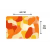 Abstract - Vormen - Oranje Placemat vinyl groot -specs
