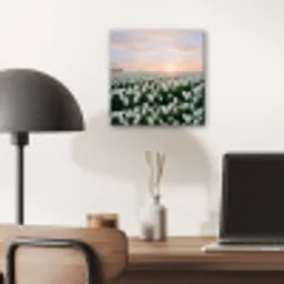 Tulpen - Landschap - Wit aluminium wit klein -sfeer5