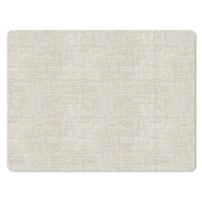 Linnen - Textuur - Beige muismat rubber klein 262 -3d