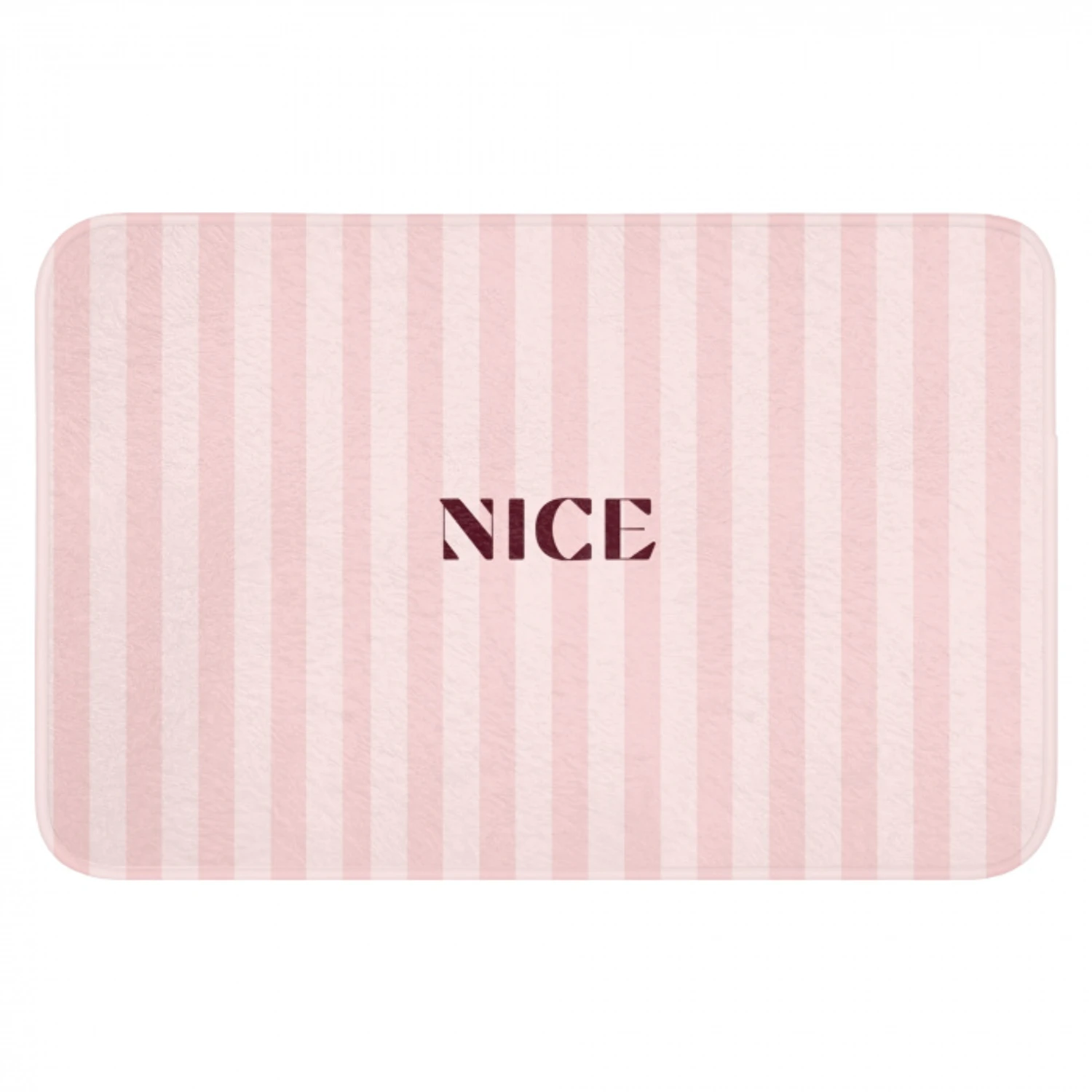 Nice - Strepen - Roze Badmat klein -3d