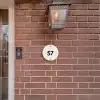 Beige panterprint - Traditioneel Naambord Rond klein -sfeer7-rond-XS