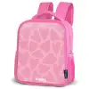Roze hartjes patroon Kinderrugzak - Roze middel -schuin