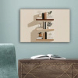 Plankjes - Boeken - Vaasjes - Planten canvas 2cm klein -sfeer4