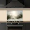 Zand - Gras - Zon keuken achterwand spatscherm klein -sfeer1