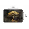 Boom - Schilderij - Goud - Abstract Placemat vinyl groot -specs