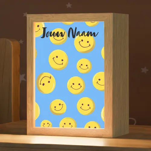 Smileys - Geel - Blauw Light Box met kabel (Kinderlampje) klein -zzz_3d_website