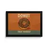 Donut - Spikkels - Kleurrijk - Quote fotolijst zwart zonder passe partout klein -3d