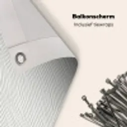 Golven - Ribbels - Wit Balkonbeschermer Duitsland klein 596 -closeup_NL