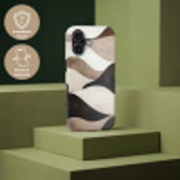 Golven - Abstract - Beige Toughcase MagSafe Apple iPhone 17 klein -USP_PrintM_DE