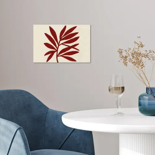 Tak - Bladeren - Rood poster papier klein -sfeer3