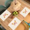Vlinder - Illustratie - Roze Placemat vinyl groot -zzsfeer5_Kitchenyeah-website
