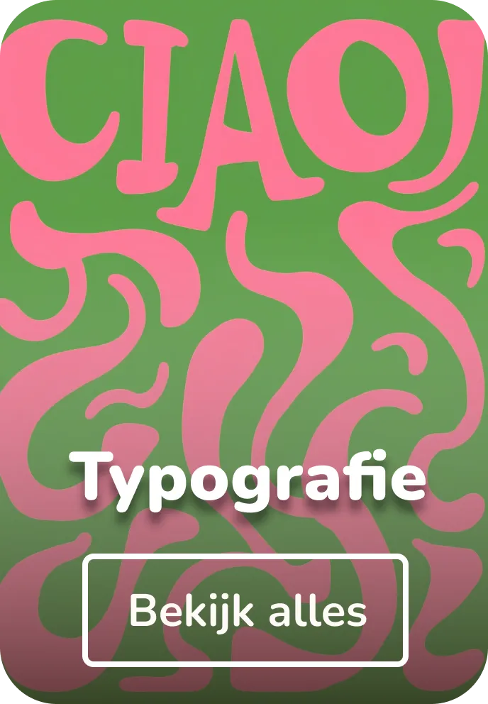 Wandkleed typografie