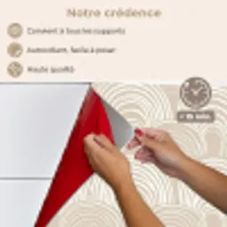 Golven - Structuur - Beige keuken achterwand spatscherm klein 900 -spatscherm_FR