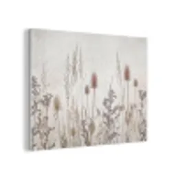 Weidebloemen - Design - Sepia PET vilt klein -3d