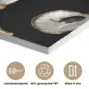 Oesters - Zwart - Vissen - Goud PET vilt klein -closeup_NL