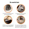 Illustratie - Abstract - Vormen - Rood Inductie beschermer vinyl 3mm klein -zzzzzzz-td-werking