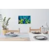 Pauw - Cirkels - Blauw Muursticker klein -eettafel