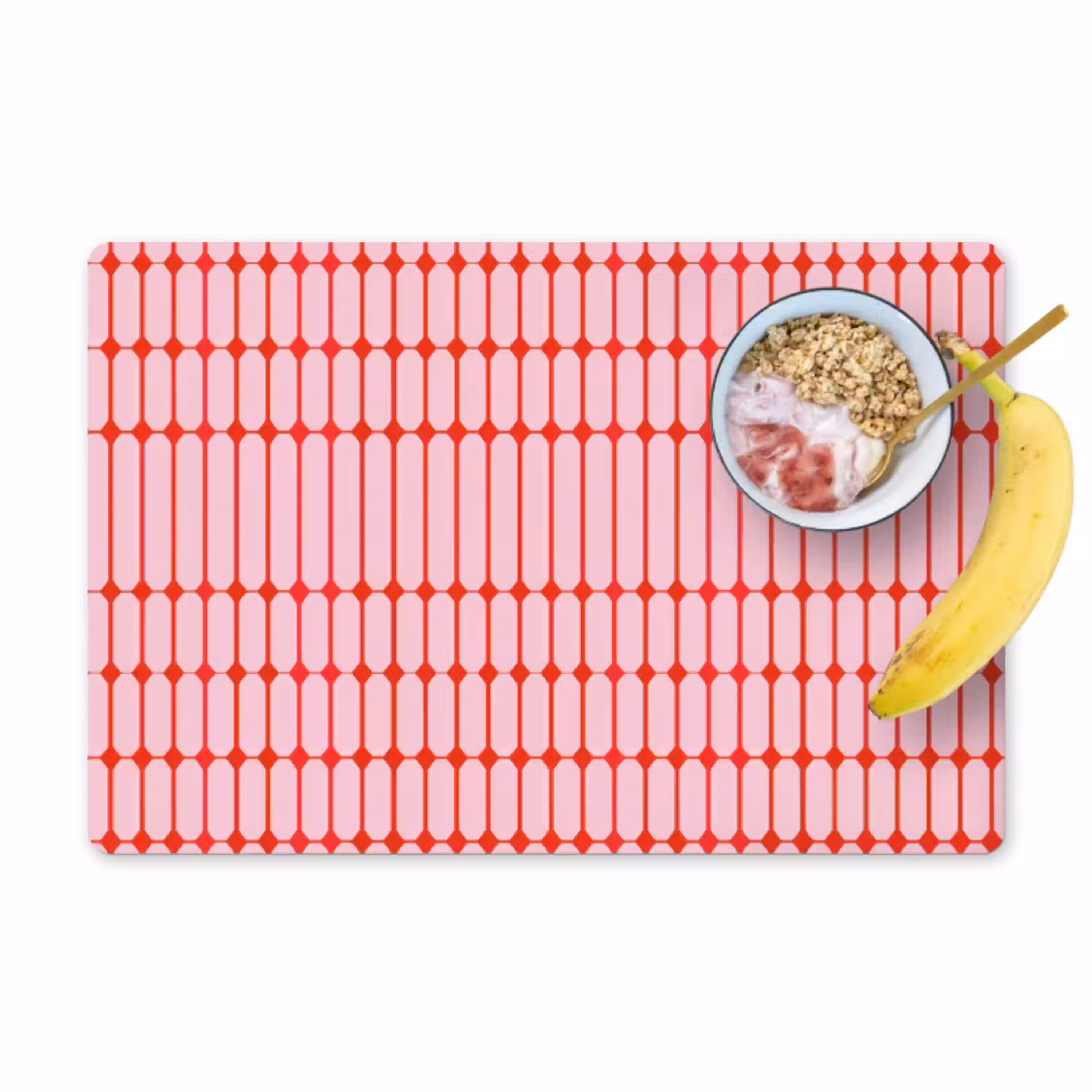 Geometrisch - Minimalistisch - Rood - Roze Placemat vinyl groot 368 -zzzproduct_Kitchenyeah-website