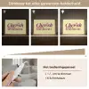 Cherish every moment - Cocktailglas - Geel Light Box met kabel (Tafellamp) klein -USP_dimbaarNL