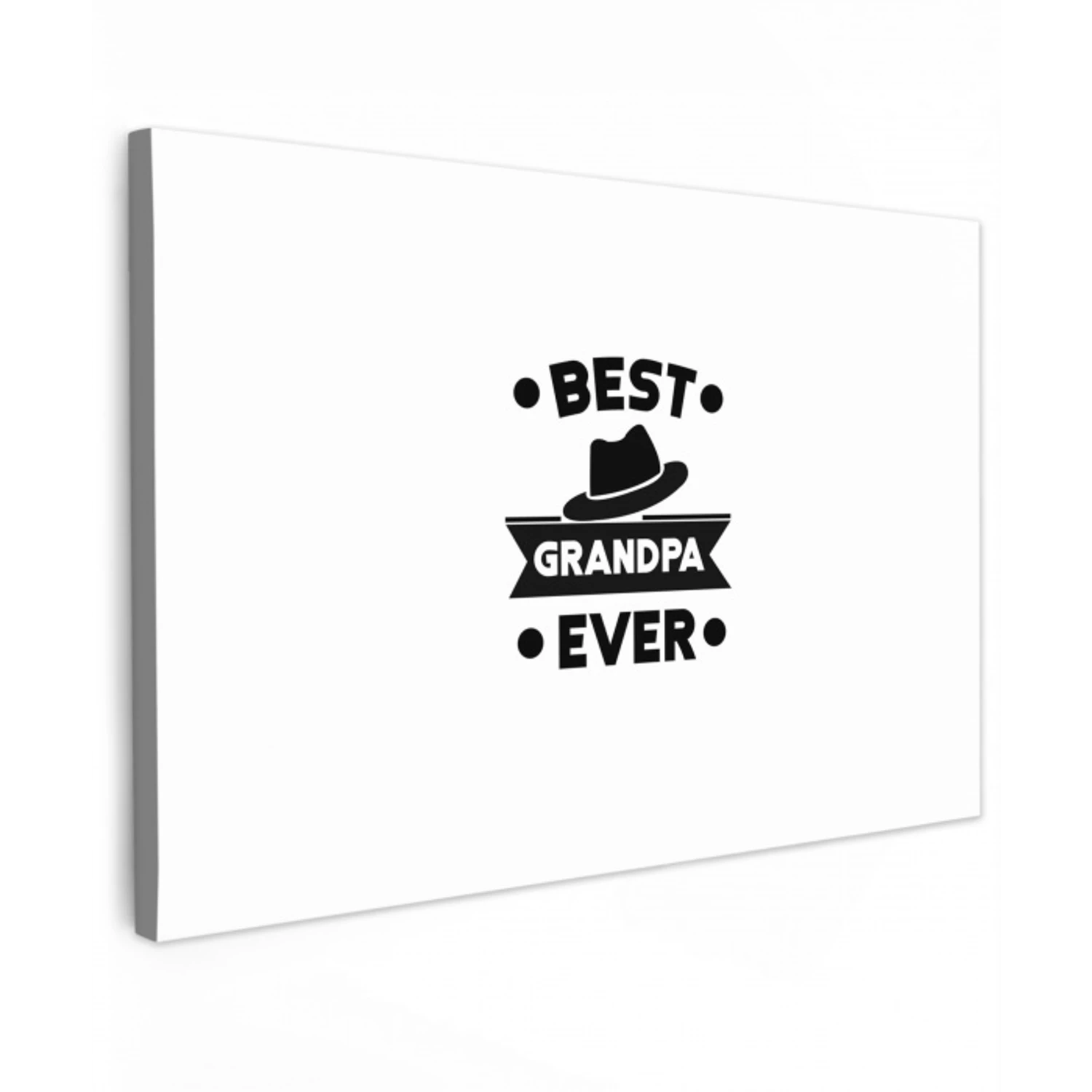 Opa - Quotes - Best grandpa ever - Spreuken canvas 2cm klein -z3d