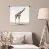 Giraffe - Dieren - Witte achtergrond - Kinderen - Jongen - Meisje Wandkleed katoen klein -sfeer4