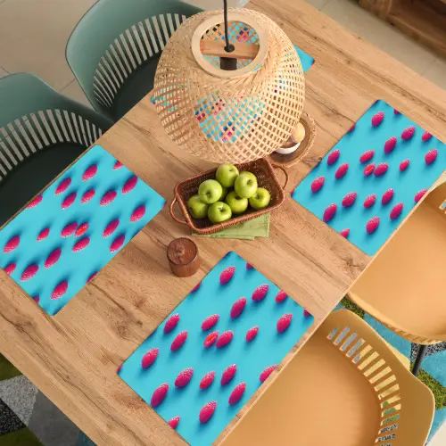 Blauw - Frambozen - Roze Placemat vinyl groot 368 -zzsfeer5_Kitchenyeah-website