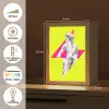 Beeld - Man - Bliksemschicht - Geel Light Box met kabel (Tafellamp) klein -USP_NL
