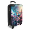Vlinder flowers Koffer - NBS - Handbagage middel -productfoto_3d