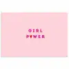 Girl power - Roze - Hartje poster papier klein -3d