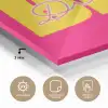 Dream big - Roze - Geel - Minimalistisch plexiglas 5mm klein -wsfeer2_DE