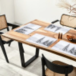 Fijnsparren - Sneeuw - Winter - Landschap - Stilte Placemat vinyl groot -zzsfeer4_Kitchenyeah-website