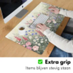 Bloemen - Tuin - Natuur - Kleurrijk Muismat XXL klein -sfeer3