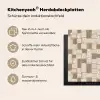 Blok - Patroon - Bruin Inductie beschermer vinyl 3mm middel 274 -zzzzzzusp-haakje_DE