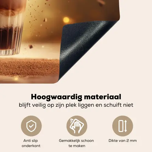 Dessert - Chocolade - Zoet - Eten Inductie beschemer met haakjes klein -ky-onderkant-nl