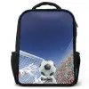 Keeper die een voetbal tegenhoud Rugzak - Zwart middel -3d