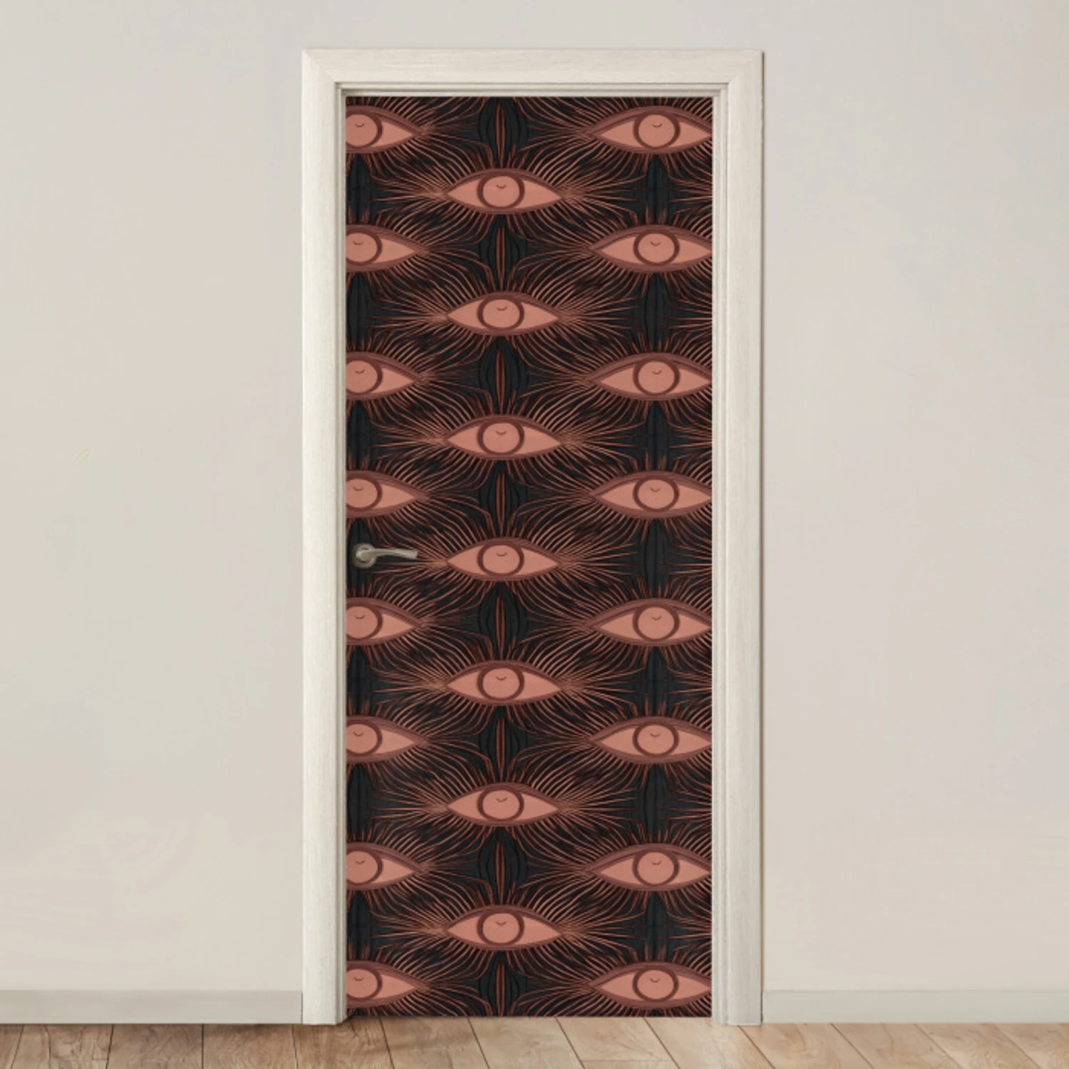 Boheems - Oog - Bruin deurposter klein 289 -3d_beige