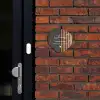 Hout en antraciet - Sierlijk Naambord Organisch middel -sfeer1