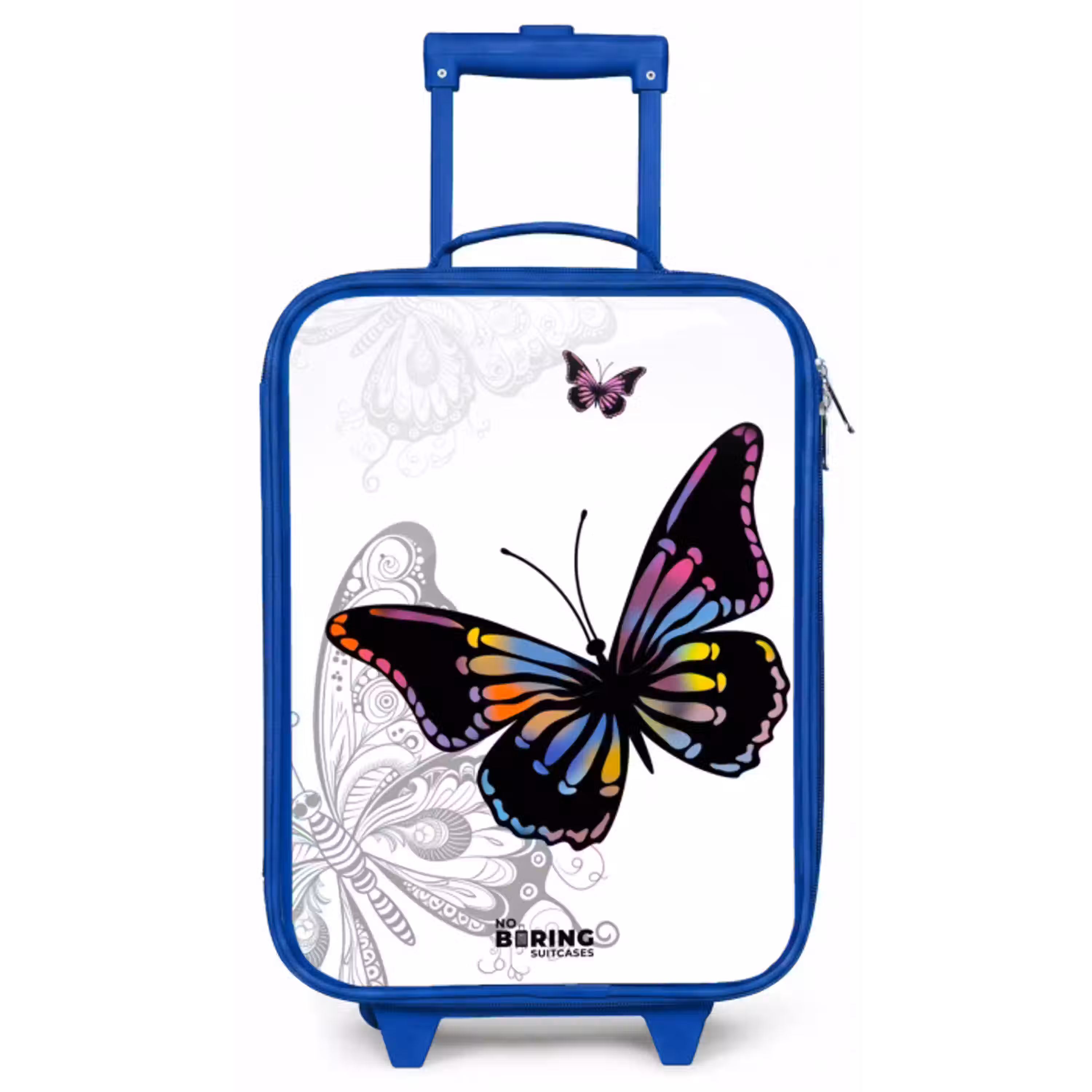 Petal papillon Kinderkoffer - Blauw klein -zz3dotto