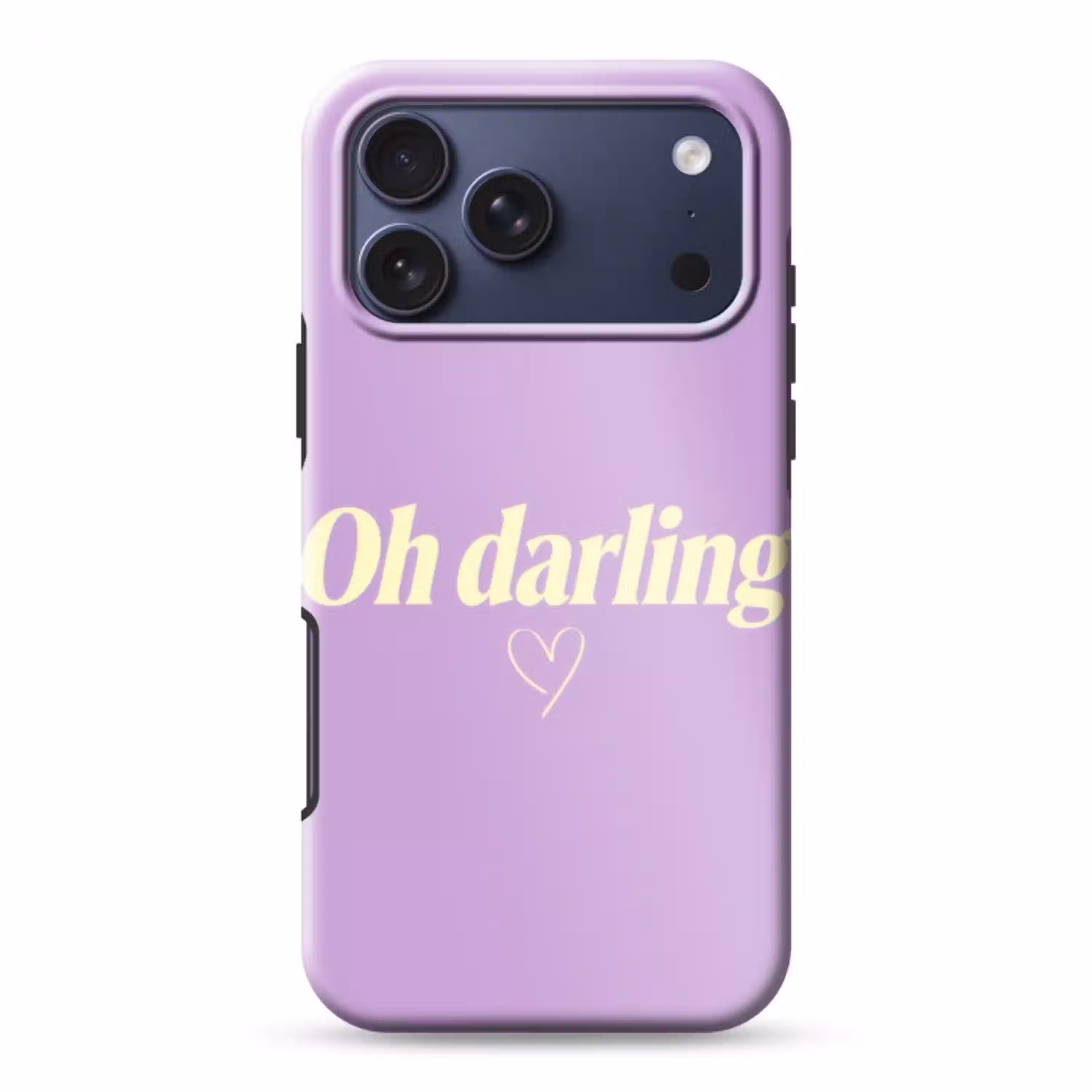 Oh darling - Hart - Paars Toughcase MagSafe Apple iPhone 17 Pro Max klein -3d