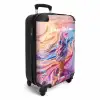 Pastel swirl NBS - Handbagage koffer - Kinderen Unisex middel -productfoto_3d
